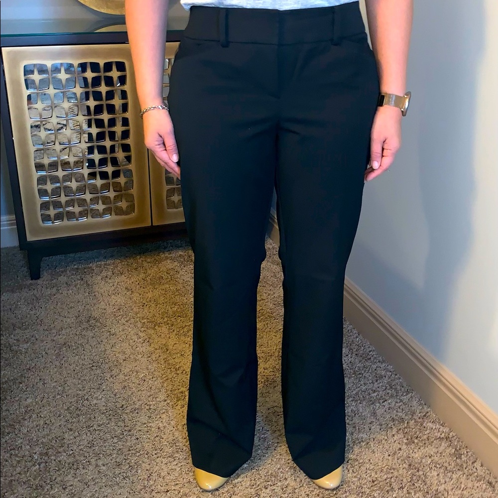 Women’s work pants, black, size 10.